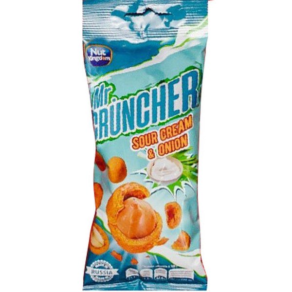 Арахис в хрустящей корочке со вкусом Сметана и лук Mr. Cruncher 60 г
