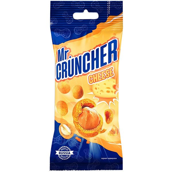 Арахис в хрустящей корочке со вкусом Сыр Mr. Cruncher 60 г