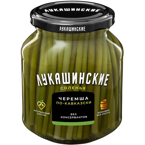 Черемша «Лукашинская» солёная по-кавказски, бочковая 340 г