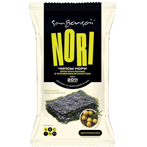 SanBonsai Чипсы нори оригинальные из морской водоросли 4,5 г
