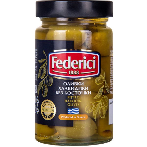 Federici Оливки Халкидики без косточки 300 г