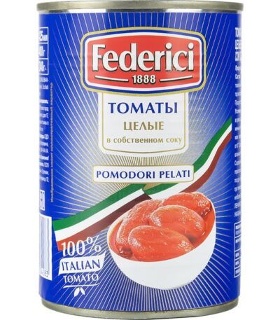 Federici Томаты очищенные целые в собственном соку 425 мл