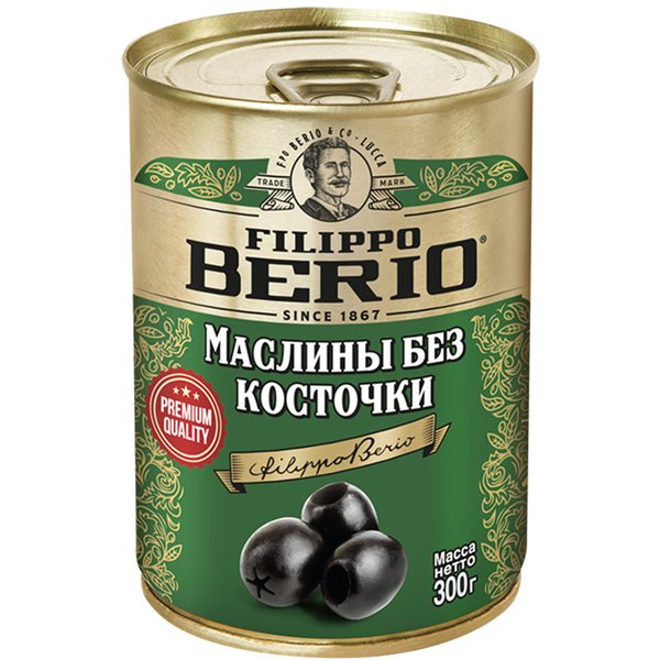 Filippo Berio Маслины без косточки 300 г