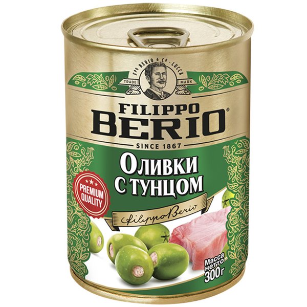 Filippo Berio Оливки с тунцом 300 г