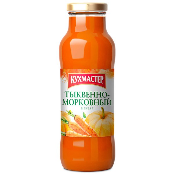 Кухмастер Нектар тыквенно-морковный с мякотью 0,68 л
