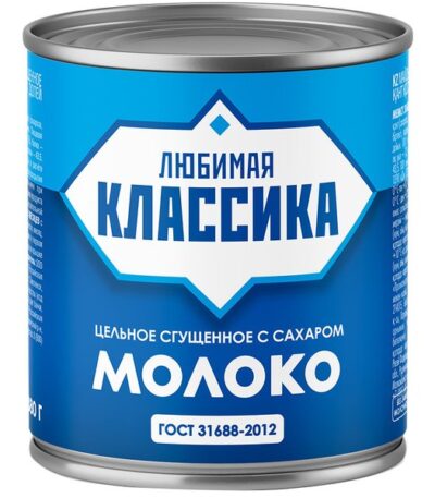 Любимая Классика Молоко цельное сгущённое с сахаром 8,5% 380 г