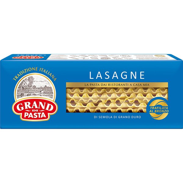 Макароны Grand di Pasta Лазанья доппия риччиа 500 г