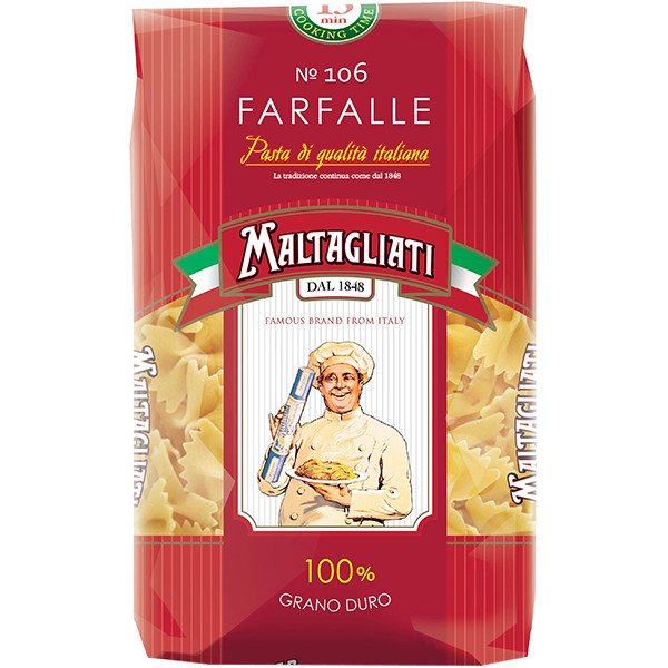 Макароны Мальтальяти №106 «Бантики» (Farfalle) 450 г