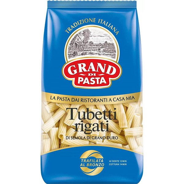 Макароны Grand di Pasta «Тубетти ригати» (Tubetti Rigati) 450 г Макароны Grand di Pasta «Тубетти ригати» (Tubetti Rigati) 450 г