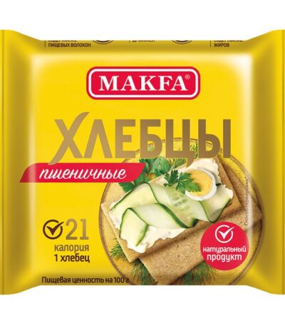 Makfa Хлебцы хрустящие пшеничные запечённые 60 г