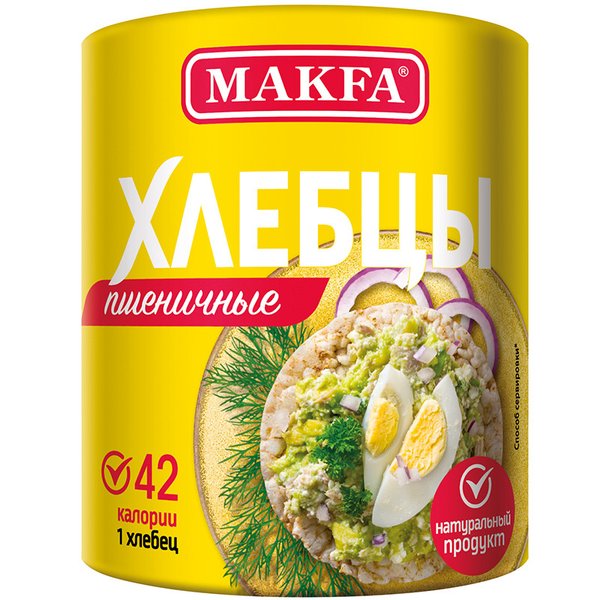 Makfa Хлебцы хрустящие зерновые пшеничные 100 г