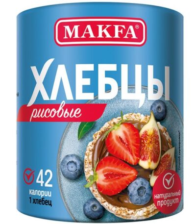 Makfa Хлебцы хрустящие зерновые рисовые 100 г