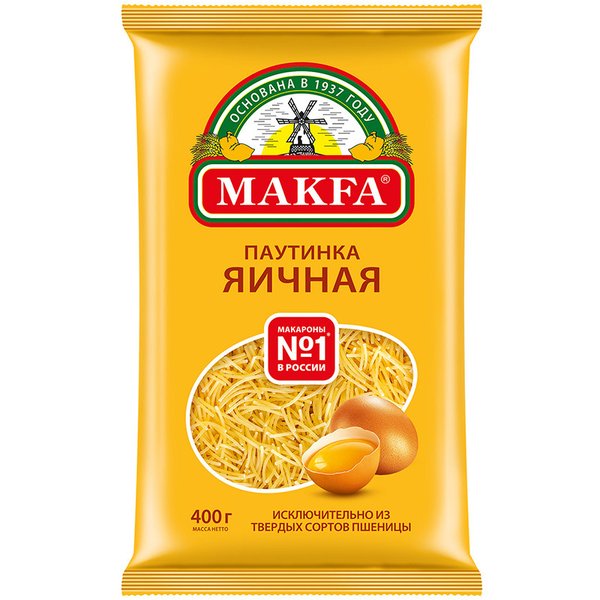 Makfa Вермишель «Паутинка» яичная 400 г