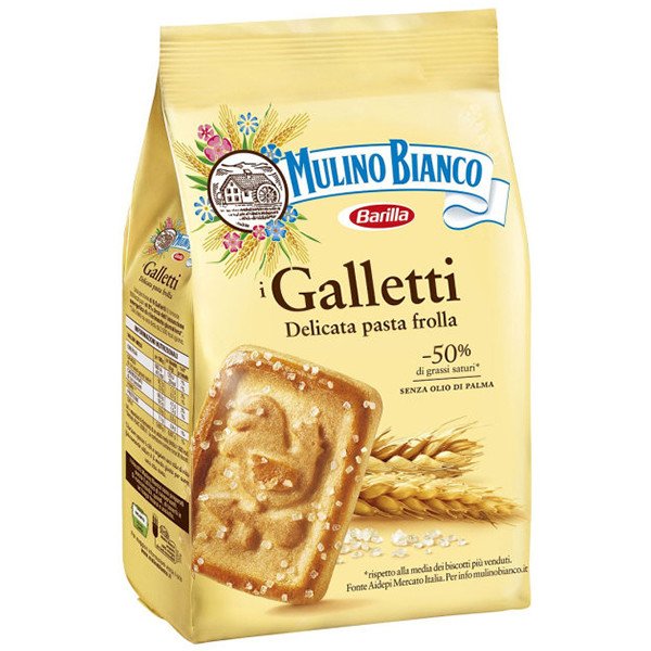 Печенье Mulino Bianco Galletti (сахарное «Галлетти») 350 г