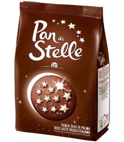 Печенье Mulino Bianco Pan di stelle (сахарное «Пан ди Стелле») с какао и шоколадом 350 г