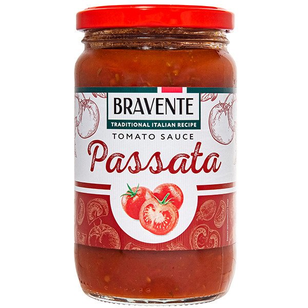 Bravente Соус томатный «Пассата» (протёртая мякоть помидоров) 360 г