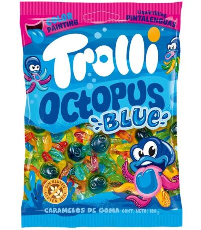 Trolli Жевательный мармелад Голубой осьминог 100 г
